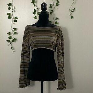 Stripped cropped top